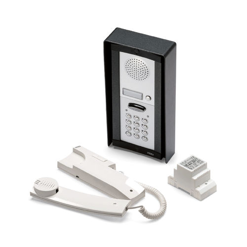 Weiße Audio-Türsprechanlage - 4KC - Videx Electronics S.p.A. - schwarz / Einbau / für den Innenraum