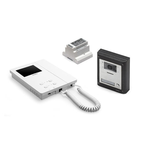 Weiße Video-Türsprechanlage - VK4K/6256 - Videx Electronics S.p.A. - schwarz / Einbau / für Außenbereich