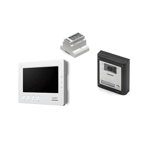 Weiße Video-Türsprechanlage - VK4K/6758 - Videx Electronics S.p.A. - schwarz / Einbau / für Außenbereich