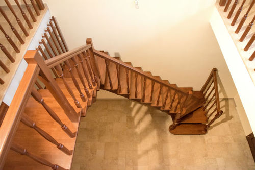 Viertelgewendelte Treppe - LONDON - Ci. Erre Scale - Holzstufen / mit Holzstruktur / modern