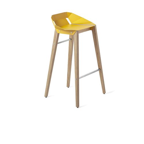 Moderner Barstuhl - DIAGO - Tabanda - für den Innenraum / Aluminium / Gestell aus Eiche