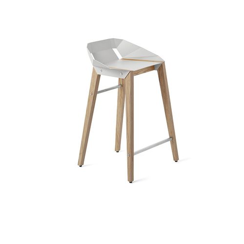 Moderner Barstuhl - DIAGO - Tabanda - für den Innenraum / Aluminium / Gestell aus Eiche