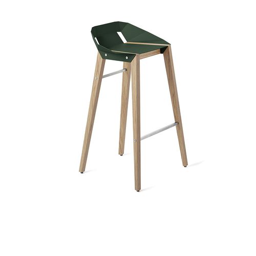 Moderner Barstuhl - DIAGO - Tabanda - für den Innenraum / Aluminium / Gestell aus Eiche