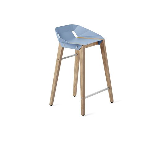 Moderner Barstuhl - DIAGO - Tabanda - für den Innenraum / Aluminium / Gestell aus Eiche
