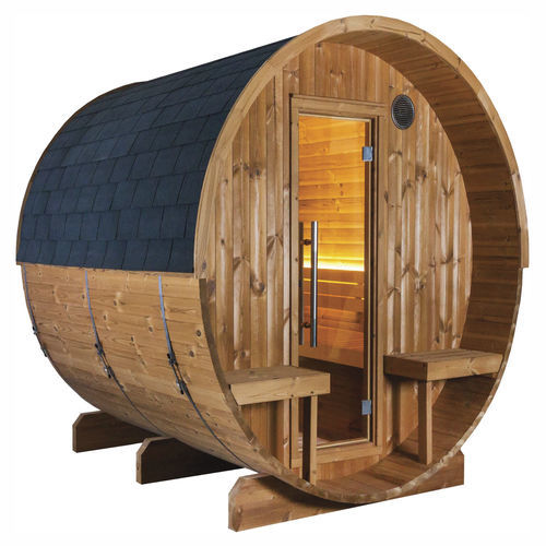 Tonnenförmige Sauna - HELSINKI - STAR WELLNESS - elektrisch / für Privatgebrauch / für Gewerbegebrauch