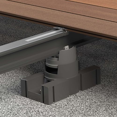 Doppelboden-Stelzlager / Metall - VARIO FIX System - megawood by NOVO-TECH - regelbar / für Außenbereich / für Terrassendielen