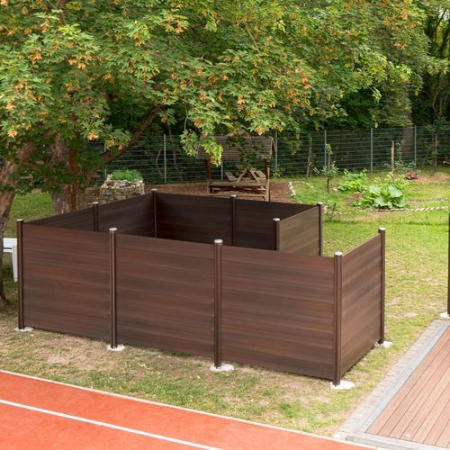 Plattenzaun - Valeria - megawood by NOVO-TECH - Lamellen / für Wohnhaus / Industrie