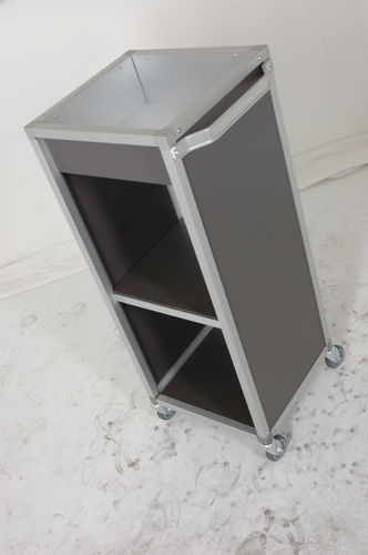 Pflegewagen - Mercura Industries - für Krankenhaus / für Transport / anodisiertes Aluminium