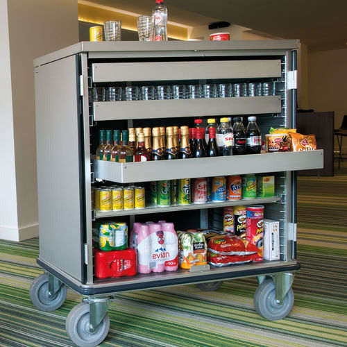 Getränkewagen - MINI-BAR - Mercura Industries - für Hotels / gekühlt / für Transport