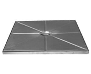 Schachtdeckel / galvanisiertem Stahl - LIGHT TRAFFIC - CAPA - quadratisch