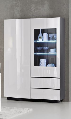 Moderner Geschirrschrank - AMB NH4 - ARC - Glas / Holz