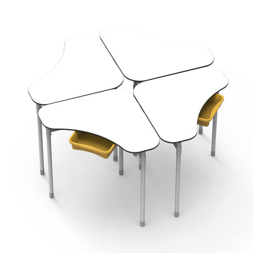 Schreibtisch für Open Space - BOOMERANG - Nautilus SA - bodenstehend / für 2 bis 4 Personen / modern
