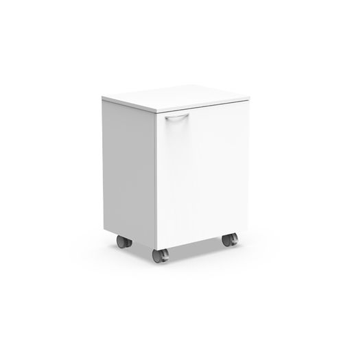 Melaminbeschichteter Schreibtischcontainer - 600 - Nautilus SA - PVC / mit Flügeltür / mobil