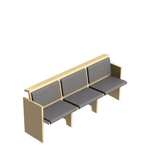 Moderne Bank für den öffentlichen Raum - FÁTIMA - Nautilus SA - Holz / Stoff / mit Rückenlehne