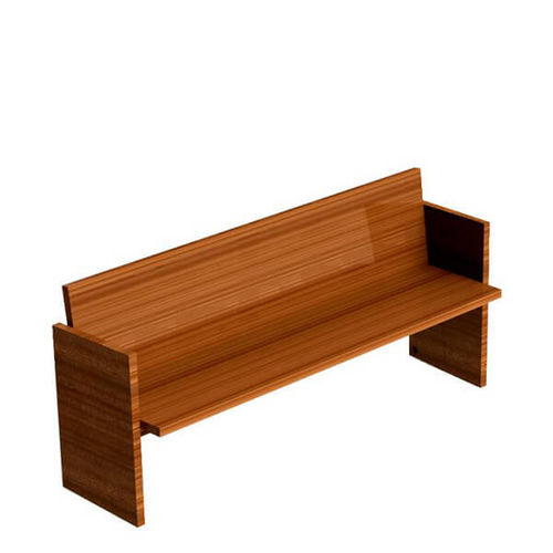 Moderne Bank für den öffentlichen Raum - CARVALHOS - Nautilus SA - Holz / mit Rückenlehne / mit Armlehnen