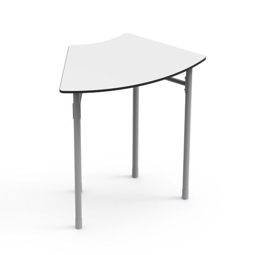Bodenstehender Schreibtisch - 6 - Nautilus SA - modern / aus lackiertem Metall / gebogen