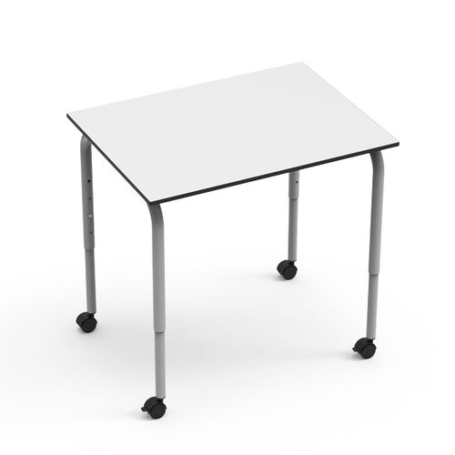 Bodenstehender Schreibtisch - 21 U - Nautilus SA - modern / aus lackiertem Metall / gerade