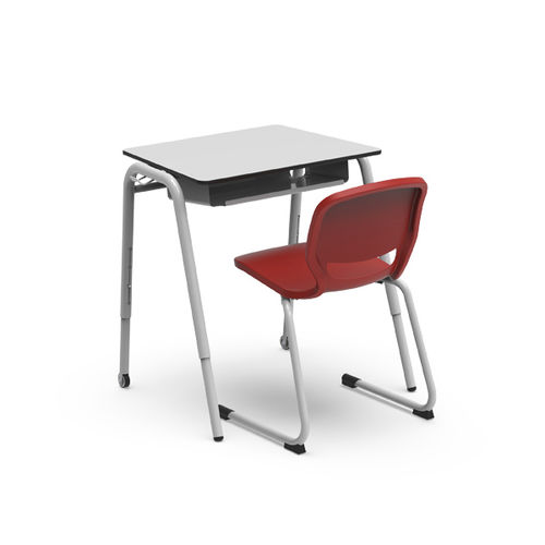Bodenstehender Schreibtisch - TEAM  - Nautilus SA - modern / Metall / quadratisch