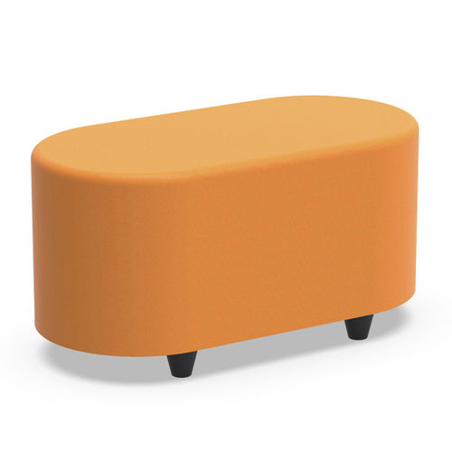 Modernes Sitzkissen - BLO - Nautilus SA - Stoff / Schaumstoff / oval