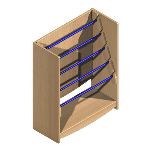 Modernes Bücherregal - CB.KB - Nautilus SA - für Gewerbegebrauch / MDF / Buche