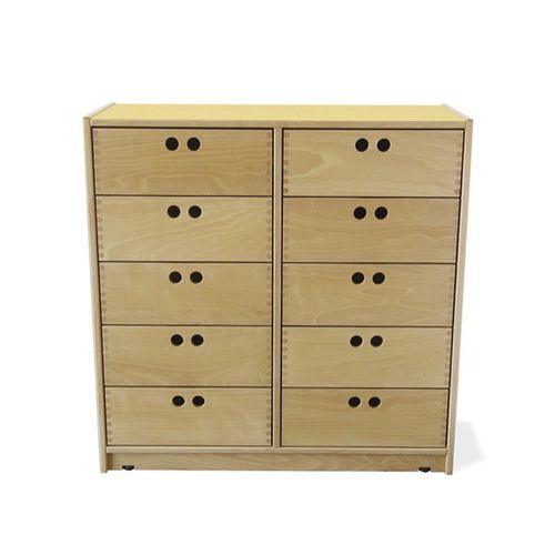 Modernes Sideboard - AGJIS - Nautilus SA - Massivholz / Holzfurnier / Polyamid