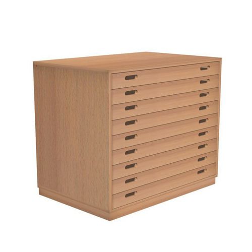 Modernes Sideboard - MI 01 - Nautilus SA - Buche / Holz / mit Schubladen