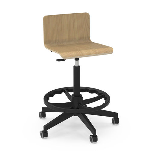 Moderner Arbeitshocker - SBSPIN - Nautilus SA - Buche / Sperrholz / Polyurethan
