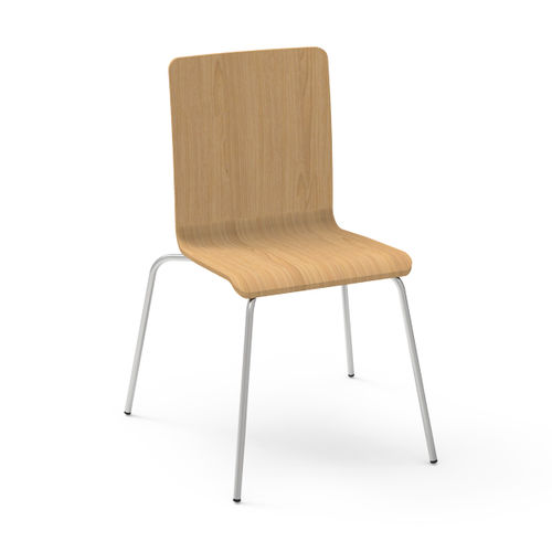 Moderner Stuhl - RETA.S - Nautilus SA - feuerfester Stoff / Holz / Buche