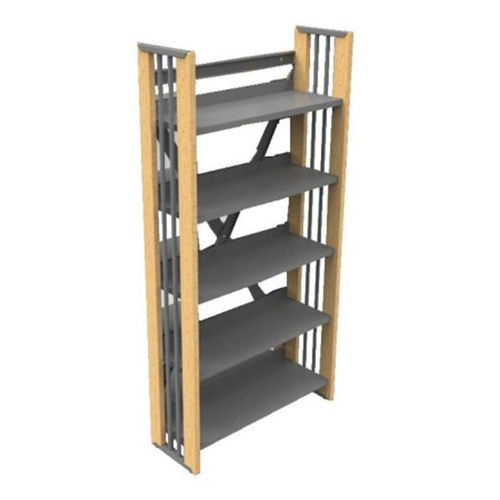 Modernes Regal - BIBLUS - Nautilus SA - Buche / Holz / Stahl