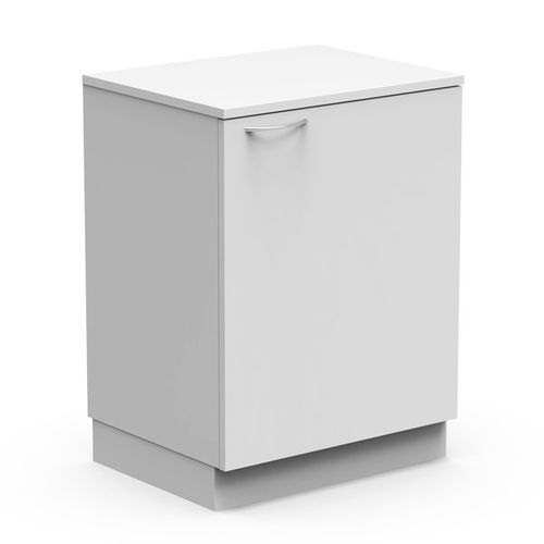 Melaminbeschichteter Schreibtischcontainer - TMF1 - Nautilus SA - PVC / Spanplatte / mit Schiebetür