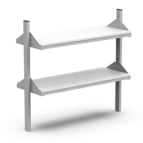 Wandmontiertes Regal - 2-LEVEL - Nautilus SA - modern / Metall / für Gewerbegebrauch