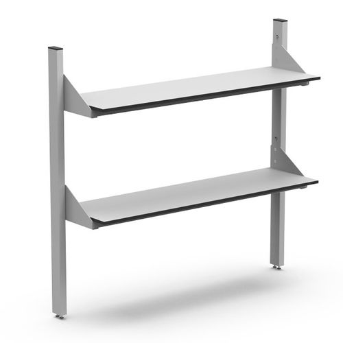 Wandmontiertes Regal - 2-LEVEL - Nautilus SA - modern / Metall / für Gewerbegebrauch