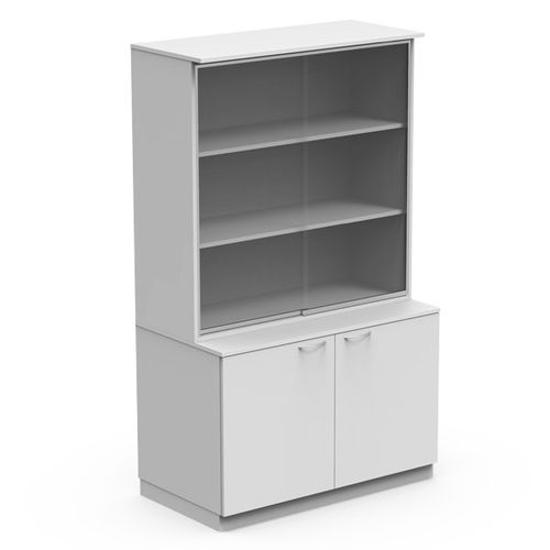 Moderner Vitrinenschrank - MIXED  - Nautilus SA - festinstalliert / Glas / Melamin
