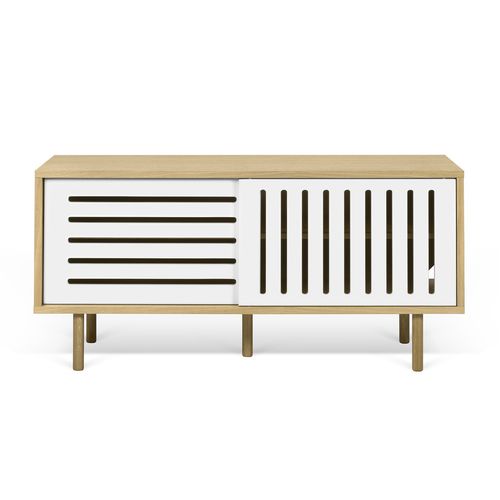 Modernes Fernsehmöbel - DANN STRIPES - TEMAHOME - lackiertes Holz / Eiche