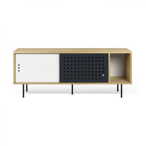 Modernes Sideboard - DANN DOTS 165 - TEMAHOME - Eiche / Nussbaum / Holzfurnier