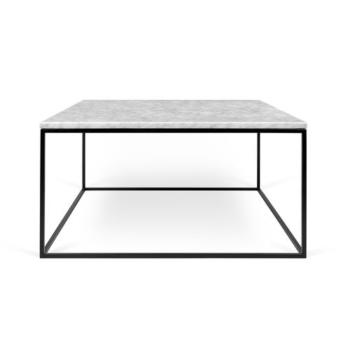 Moderner Couchtisch - GLEAM 75 - TEMAHOME - Metall / Marmor / quadratisch