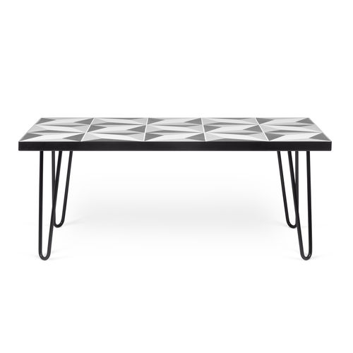 Moderner Couchtisch - ARROW - TEMAHOME - Metall / Keramik / rechteckig