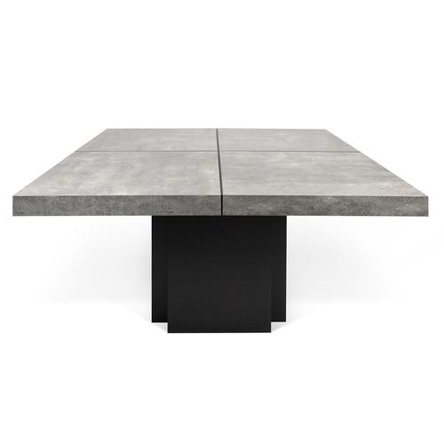 Moderner Esstisch - DUSK 130 - TEMAHOME - lackiertes Holz / melaminbeschichtet / Beton