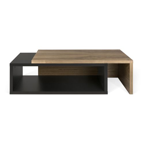 Moderner Couchtisch - JAZZ - TEMAHOME - Nussbaum / lackiertes Holz / rechteckig