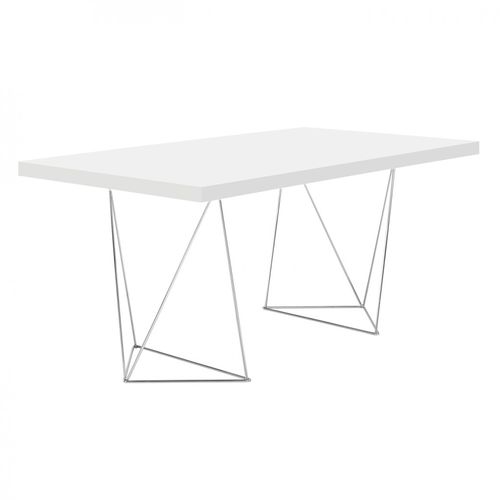 Moderner Schreibtisch - MULTI 160 TRESTELS - TEMAHOME - Eiche / Holzfurnier / Nussbaum