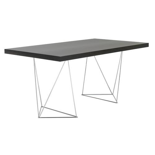 Moderner Schreibtisch - MULTI 180 TRESTELS - TEMAHOME - Eiche / Holzfurnier / Nussbaum