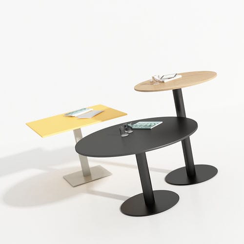 Moderner Bistrotisch - BD - Iduna S.A. - Holz / Gestell aus Metall / rund