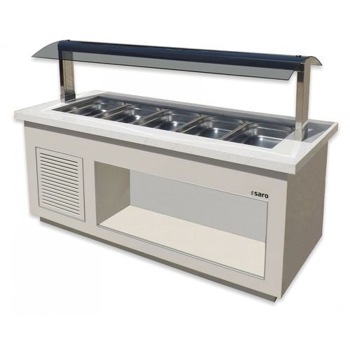 Zentral-Kühlbuffet - SB-K 200 - SARO - Rad / Umluftkühlung / für Selbstbedienung