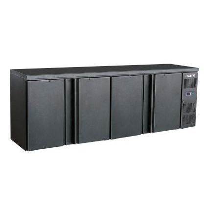 Kühltisch für gewerbliche Einrichtungen / Profi - BC 4100 - SARO - mit 4 Türen / schwarz