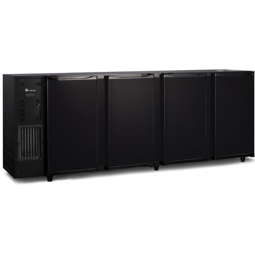 Kühltisch für gewerbliche Einrichtungen / Profi - FGB 451-267 PO - SARO - mit 4 Türen / schwarz