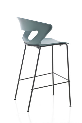 Moderner Barstuhl - KICCA STOOL - KASTEL srl - Metall / Polypropylen / ohne Armlehnen