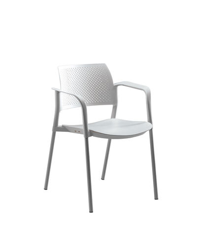 Moderner Besucherstuhl - KYOS - KASTEL srl - Stoff / mit Armlehnen