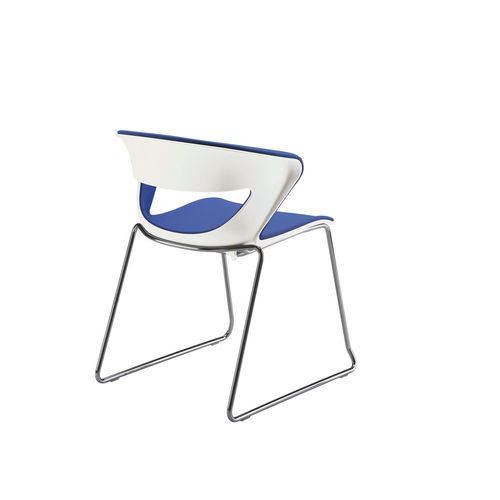 Moderner Besucherstuhl - KICCA - KASTEL srl - Metall / Polypropylen / stapelbar