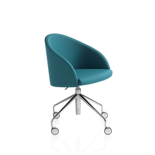 Moderner Besuchersessel - KAMEO - KASTEL srl - Stoff / Leder / Kunstleder