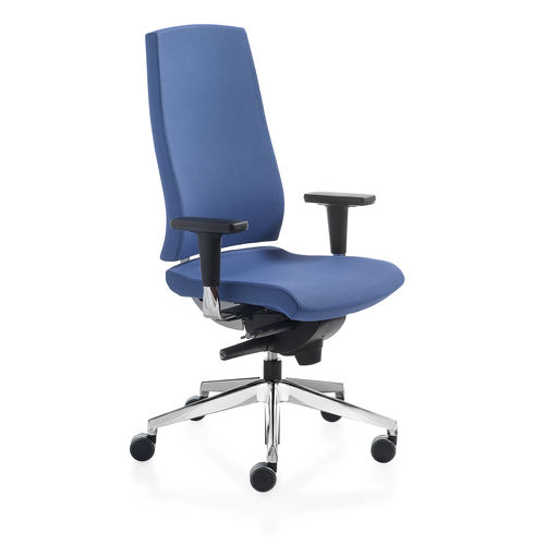 Moderner Bürosessel - KONVERT - KASTEL srl - Polyurethan / blau / weiß